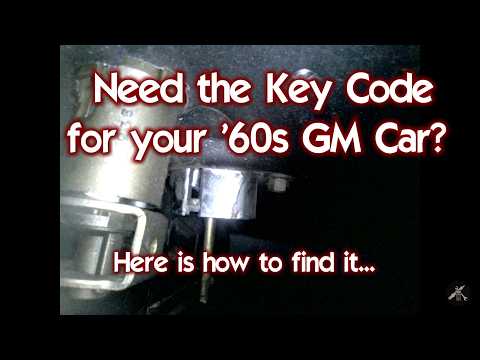 Lost or Worn Key on Old GM Car?  Make New Key with Key Code - Here is Where to Find It in the Car
