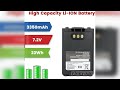 Rezension: 7,2 V 3350 mAh BP-307 Lithium-Ionen-Akku mit großer Kapazität für ICOM IC-705, ID-31E,...