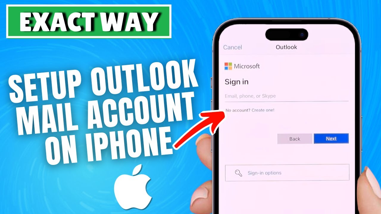 iPhone 13/13 Pro: How to Setup Outlook Mail Account - YouTube