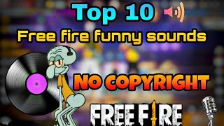 Free fire funny sounds | free fire top 10 funny sounds | free fire memes
