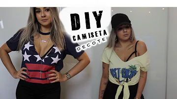 Como fazer decote em uma camiseta?