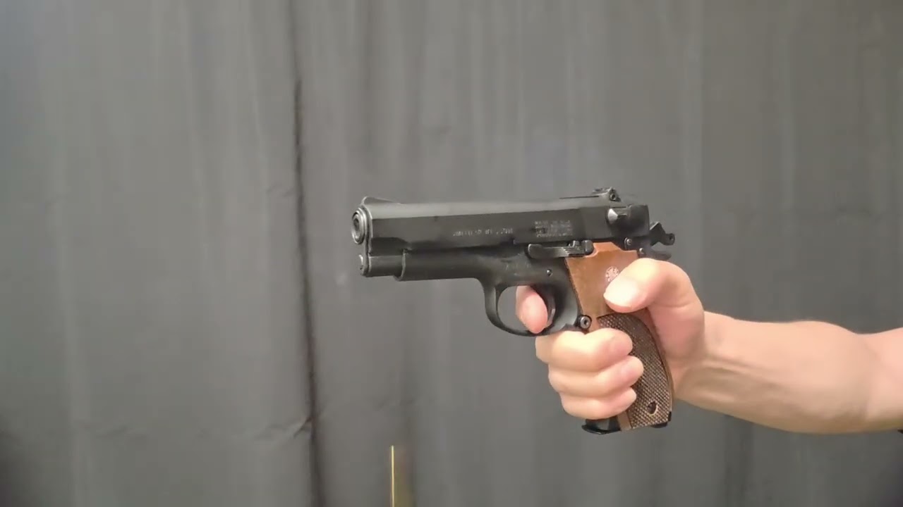 マルシン S&W M39 ヘビーウエイト センターファイアモデル発火。 - YouTube
