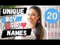 20 UNIQUE BABY NAMES FOR BOYS AND GIRLS 2021! HELP US CHOOSE OUR BABY'S NAME!!! I SIERRA DALLAS