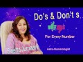 Numerology: Do's & Dont's for all Numbers