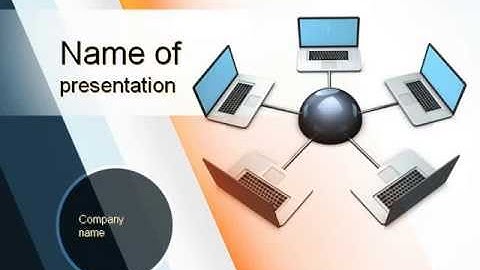Network and Communication PowerPoint Template