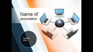 Network and Communication PowerPoint Template