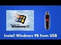 Install Windows 98 from USB Flash Drive with Easy2Boot