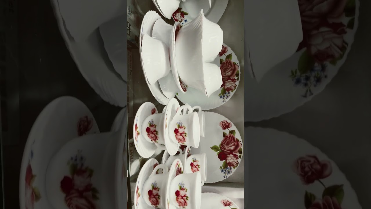 Opealwear dinner set 72pics only 4999 📍crockery empourim Begum bazar 8074455430