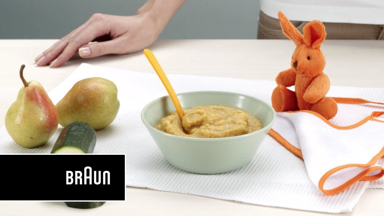 Recette pour bébé I Purée poulet et poire avec Braun MQ523