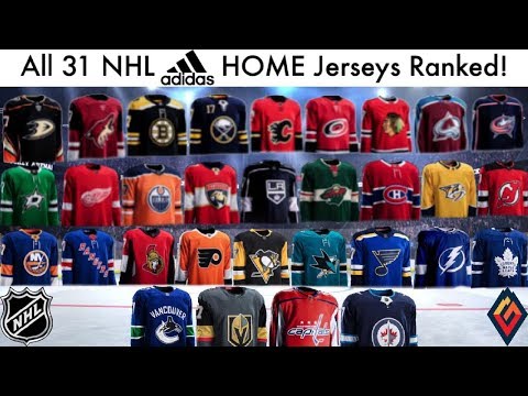 NHL Adidas HOME Jerseys Ranked 1-31! 