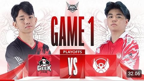 GEEK FAM VS BIGETRON ALPHA | PLAYOFFS DAY 4 - MATCH 1 - GAME 1 #mplids12 #geek #bigetron
