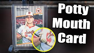 Swear Words Hidden In Baseball Cards - The Bill Ripken F-Face Card & Jim Nettles A-Hole Card