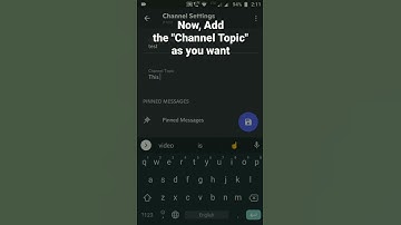 How to add Channel Topic to Text channel in your Discord Server #roduz #discord