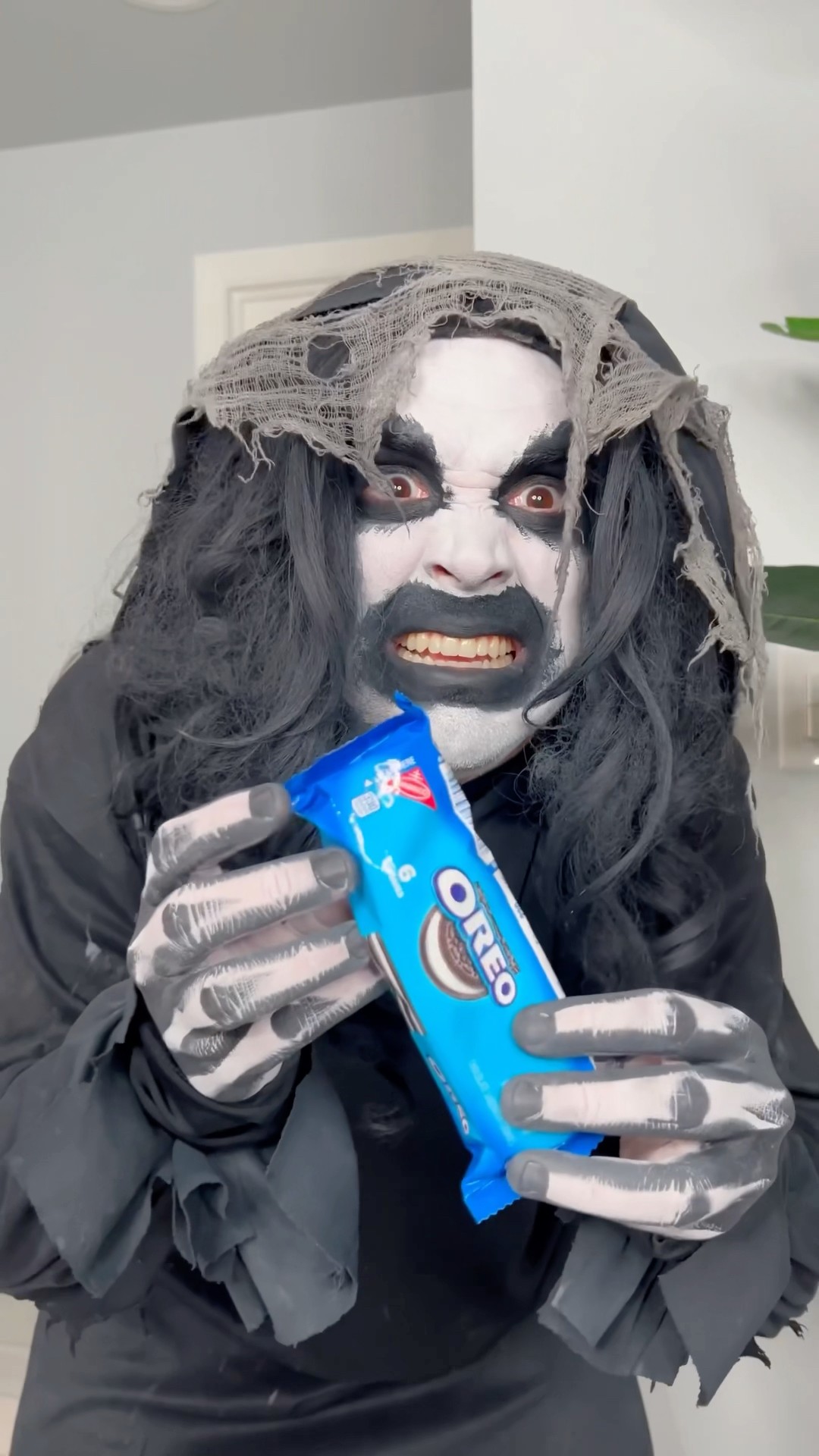 Clown took snack from monster ?? #shorts