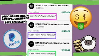 🤑Cómo GANAR DINERO💸 a PayPal Gratis con PUZZLE FARM ¡paga por Referidos Check-in y más, ASÍ funciona