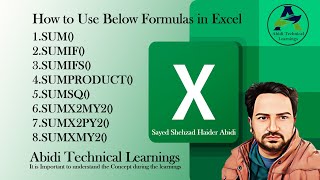 How to Use SUM, SUMIF, SUMIFS, SUMPRODUCT, SUMSQ, SUMX2MY2, SUMX2PY2, SUMXMY2 in Excel Formula