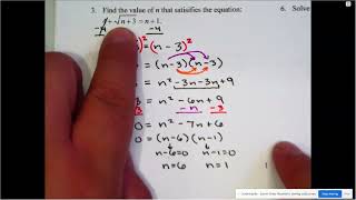 (Alg 2) Final Review Unit 6 & Unit 7 (Part 1)