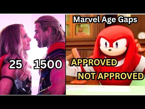 Knuckles Approves MCU Couple Age Gaps (It Gets Ridiculous) 💀