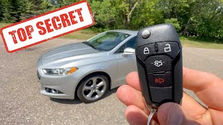 Ford Fusion Hidden Key Fob Feature All Windows Roll Down