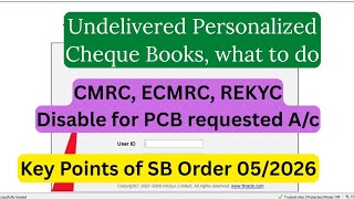 Important Points of SB Order 05/2026