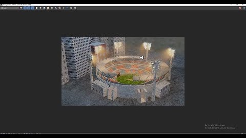 3DsMax Tutorials, Learn 3D Modeling , Texturing & Lighting a Stadium in 3dsmax (Part 13)