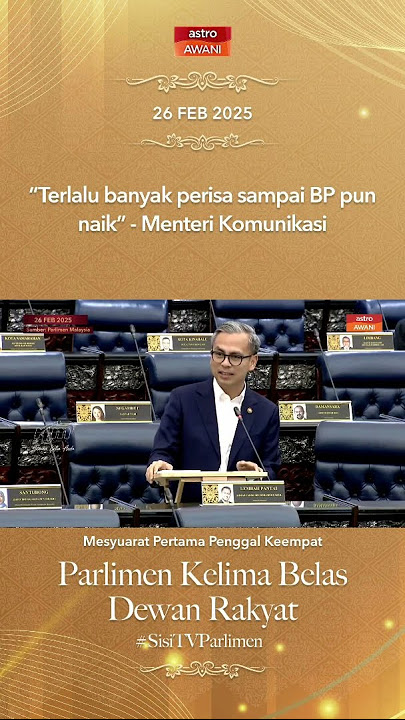 “Terlalu banyak perisa sampai BP pun naik” - Menteri Komunikasi