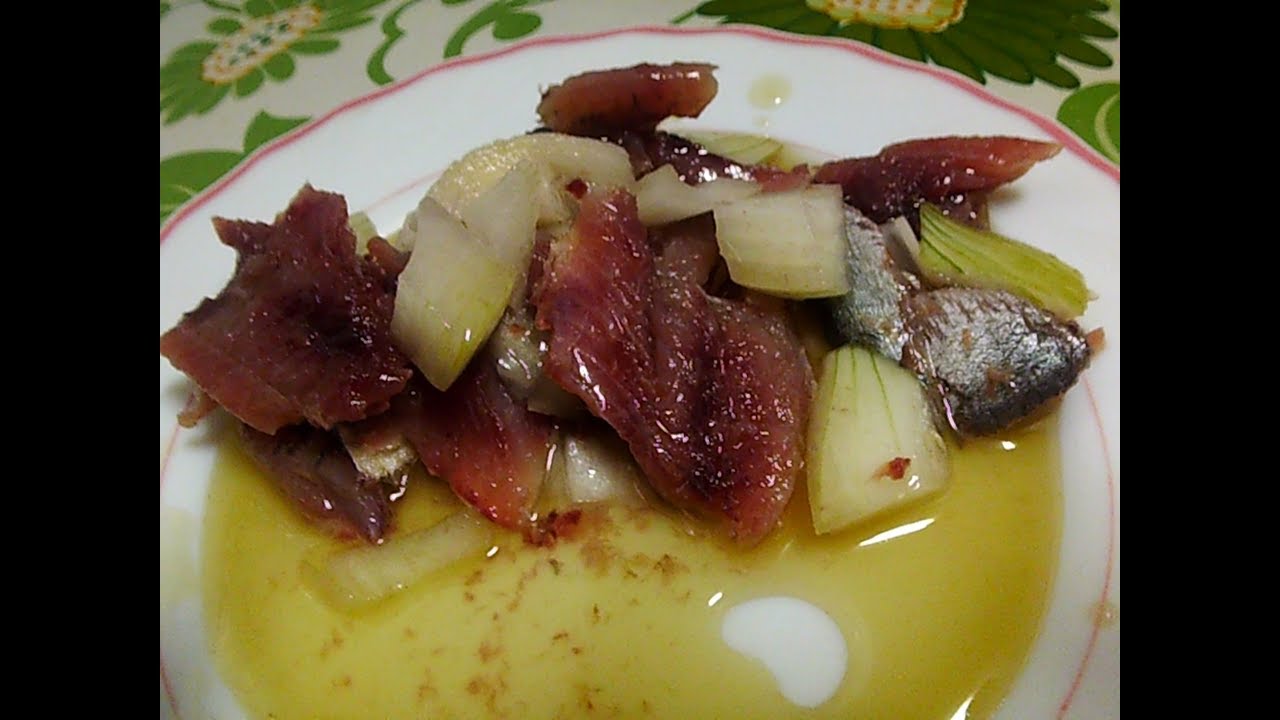 Como pelar  sardinas arenque y aliñarlas