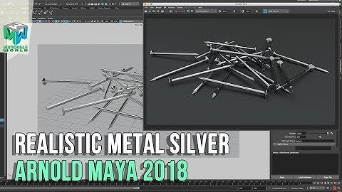 How To Create Metal Silver Using ARNOLD In Maya 2018 HDRI Lighting