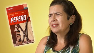 Mexican Moms Try Korean Snacks