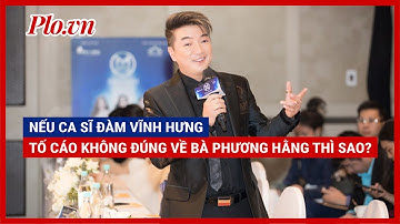 Nếu ca sĩ Đàm Vĩnh Hưng tố cáo không đúng về bà Phương Hằng thì sao? - PLO