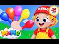 Família de Dedos de Balão 🎈| Finger Family Rhymes | MeMe em Português - Canções Infantis