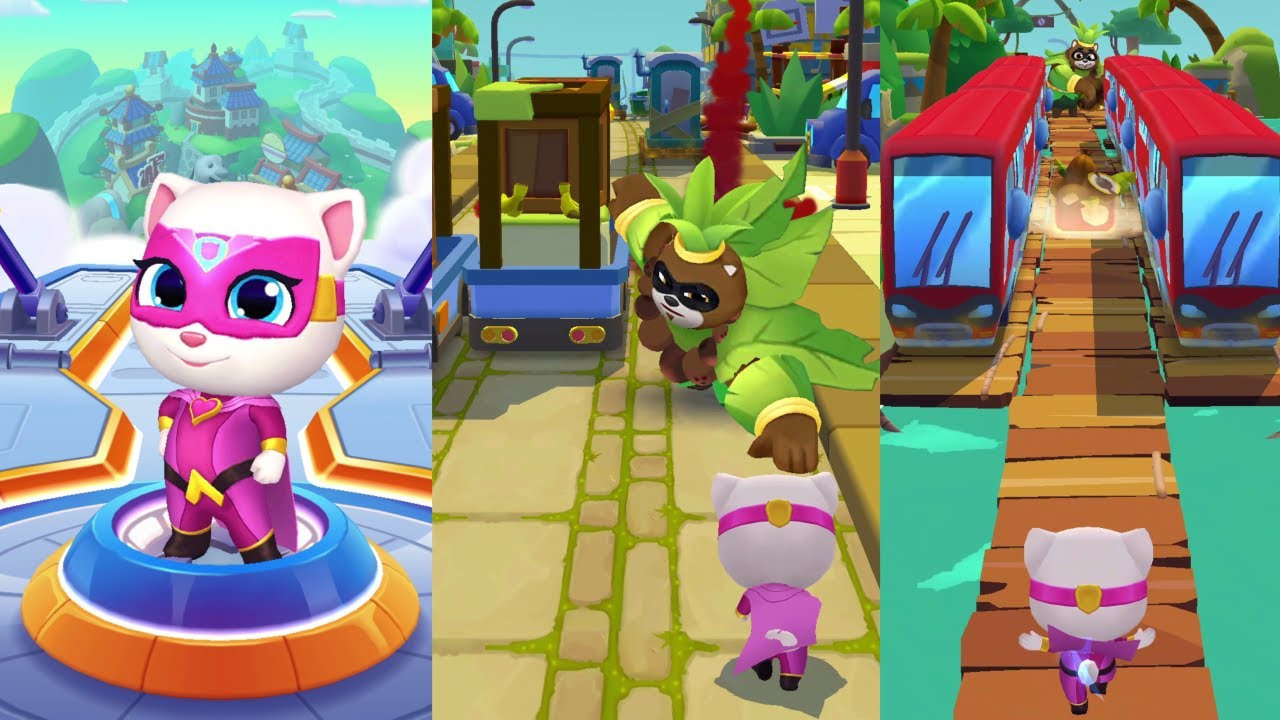 Talking Tom Hero Dash ~ Coconut Crush: победите 30 кокосовых енотов подряд ~