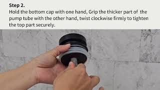 Easy press pump reassemble instruction