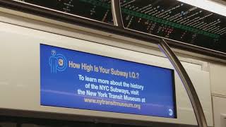 New Video Signs In Subway Cars