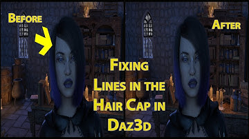 Fixing Lines in the Hair Caps in Daz3d