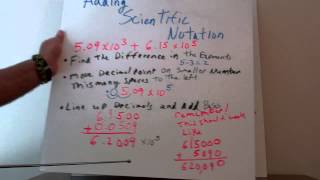 Mr  K's Adding and Subtracting Scientific Notation