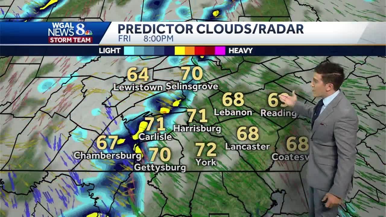 Next cold front brings shower and storm chances, big cool-down - YouTube