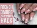 Easy Baby Boomer/French Ombre Hack Using a White Tip