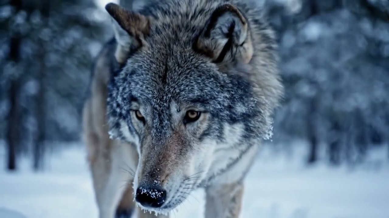 Life of an Arctic Wolf in Extreme Winter | Cinematic Wildlife Film 