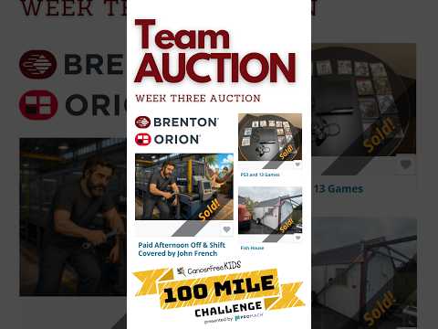 The Brenton and Orion team takes on Child Cancer Research Funding.