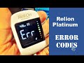 Relion platinum error codes