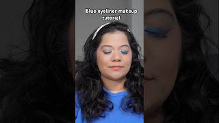 #makeuptutorial #eyemakeup #eyeshadowtutorial #blueeyeliner #makeuplover #mua #beauty  #eyeshadow