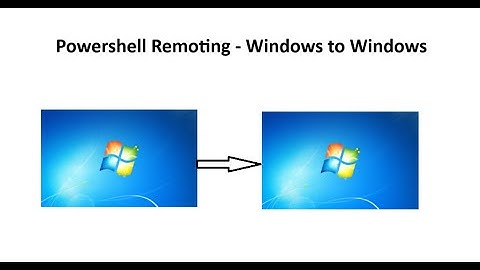 Powershell Remoting - Windows To Windows