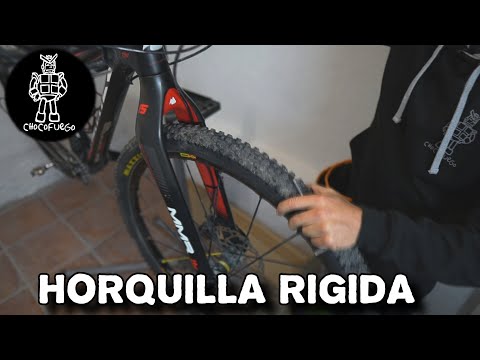 Horquilla rígida en MTB 