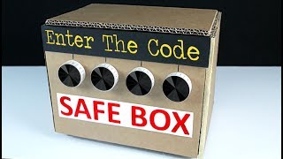 How To Make Safe Box With 4 Digit Code From Cardboard