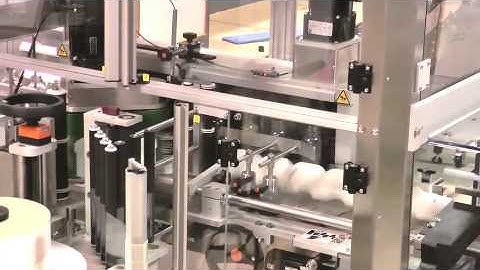 Quadrel Labeling PET High Speed ProLine Vertical Roller Labeling System