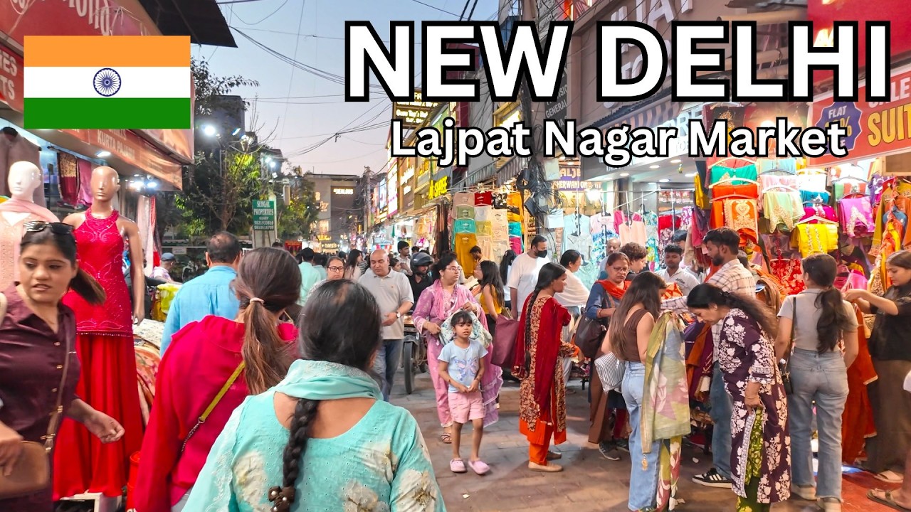 New Delhi, India 2026 🇮🇳 – Lajpat Nagar Central Market | 4K Street Life Walking Tour