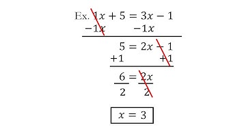2-2 Solving Equations with Variables on Both Sides Notes