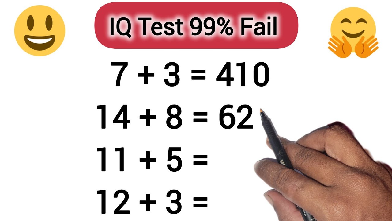 IQ Test 99 Fail Hard Maths Puzzles YouTube iq-test-99-fail-hard-maths-puzzles-youtube