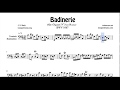 Badinerie Partitura de Trombón y Bombardino en La menor Sheet Music for Trombone & Euphonium A minor